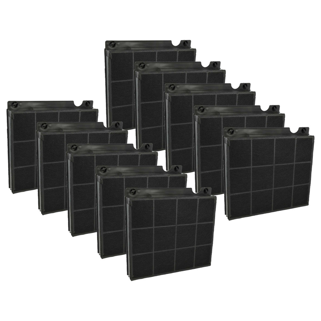10x Activated Carbon Filter as Replacement for AEG MCFE01, EHFC15, E3CFE15 for Zanussi Hob
