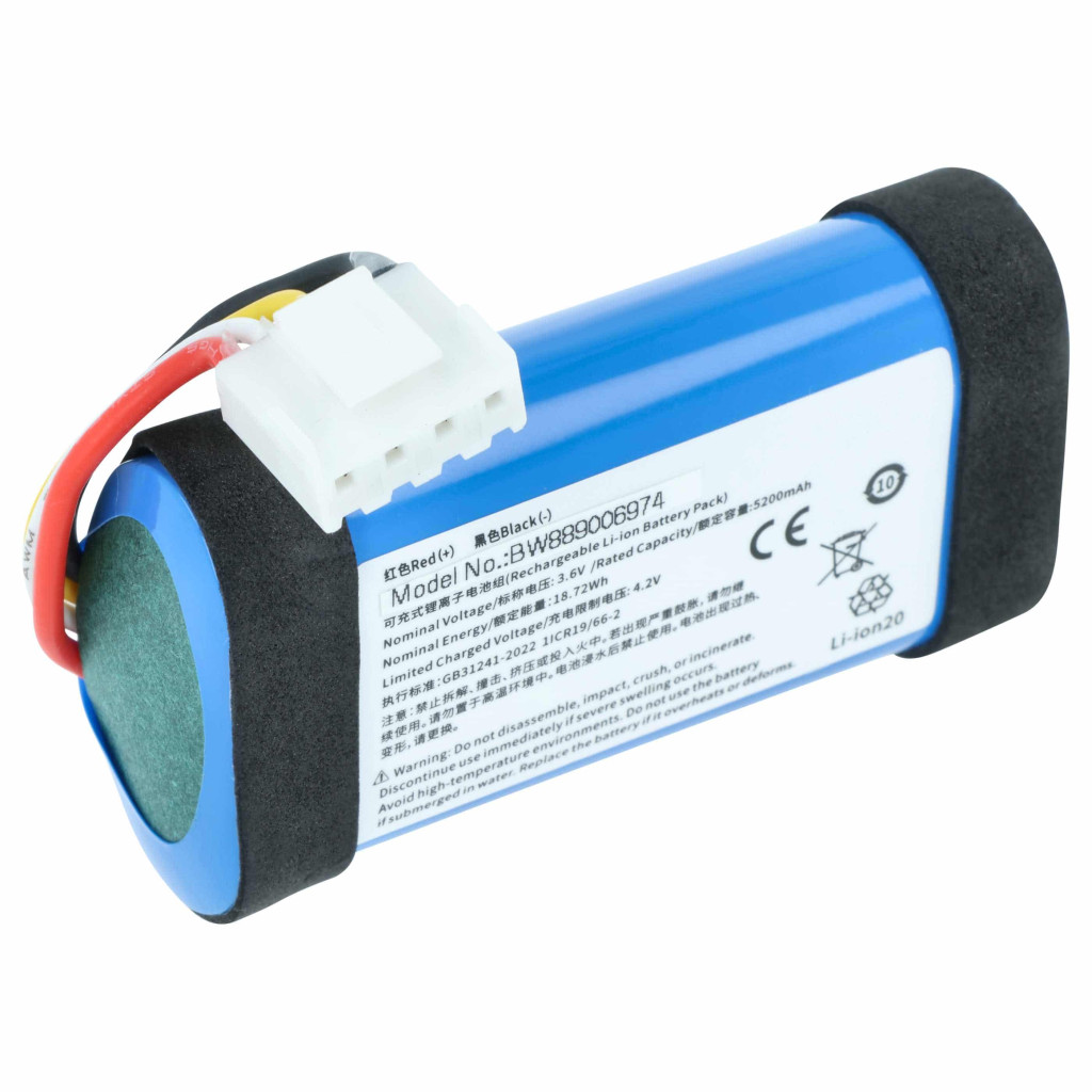 VHBW Hangszóró Akkumulátor JBL C1146A9 - 5200 mAh 4,2 V Li-Ion