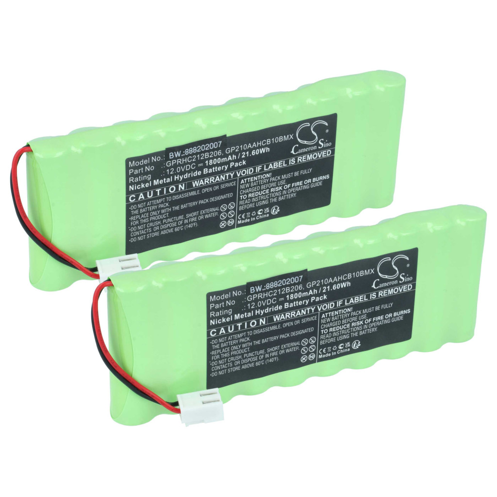 VHBW Tolókapu Akkumulátor Ansmann 2412-3011 helyett - 1800 mAh 12 V NiMH