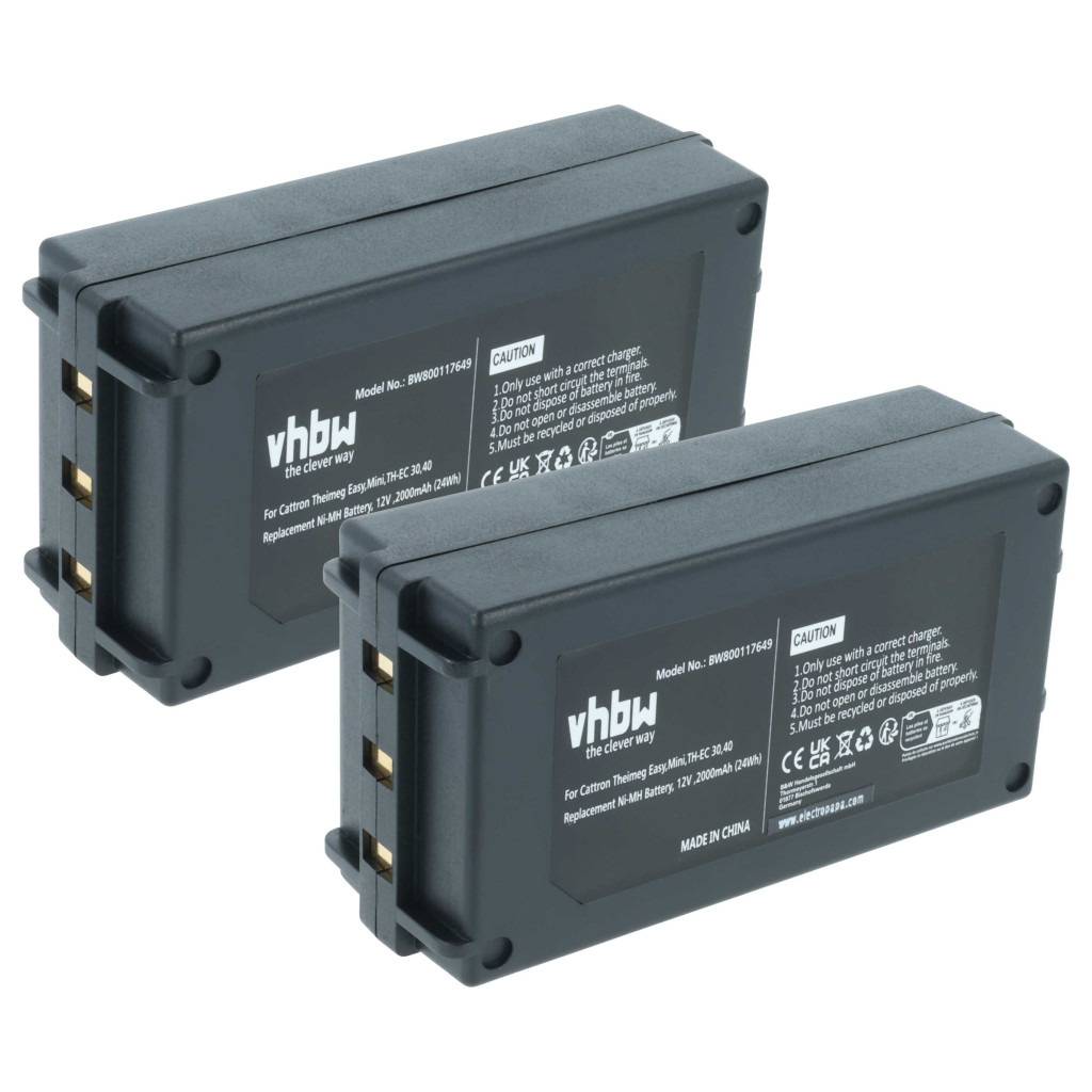 VHBW Távirányító Akkumulátor BT081-00053 - 2000 mAh 12 V NiMH