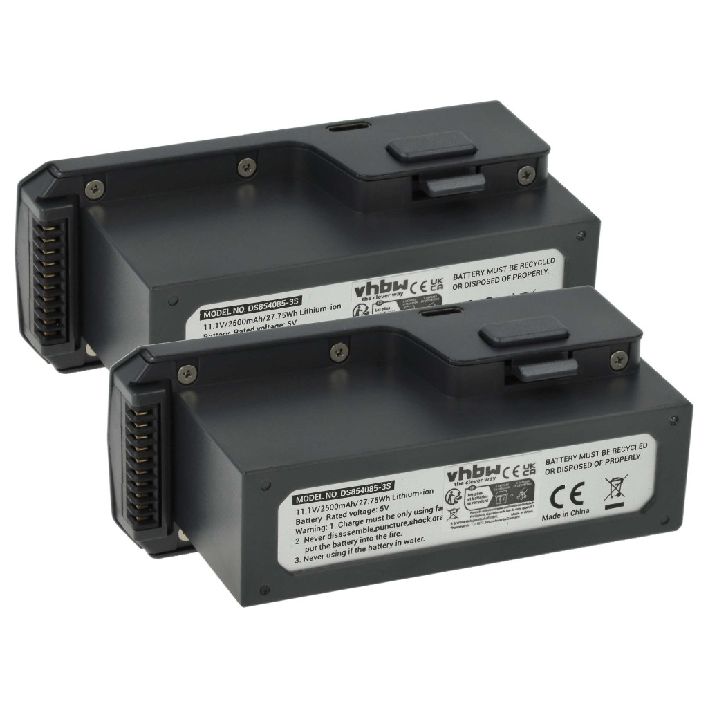 VHBW Drón Akkumulátor DS854085-3S - 2500 mAh 11,1 V Li-Ion