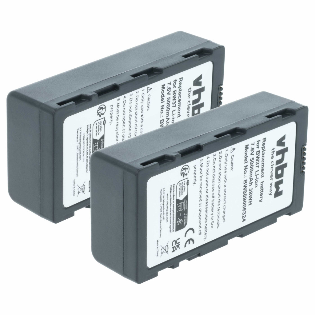 VHBW Távirányító Akkumulátor DJI WB37 - 5000 mAh 7,4 V Li-polymer