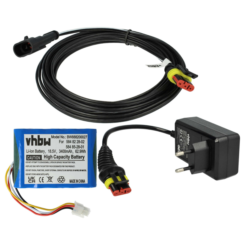 VHBW Akkumulátor Husqvarna Automower - 3400 mAh 5 m kábel