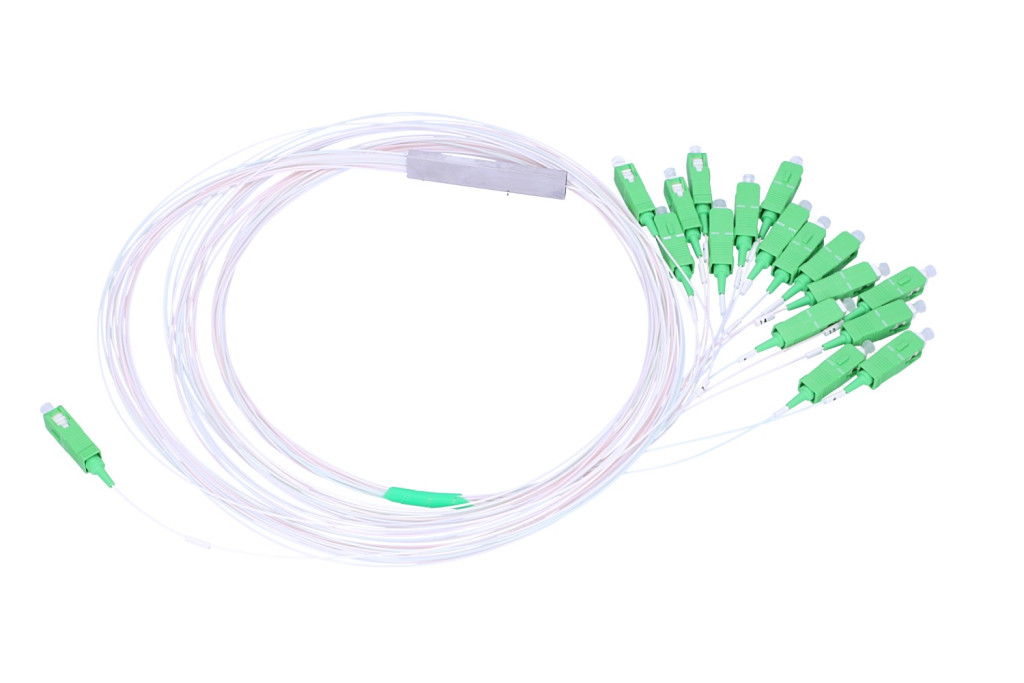 Extralink 1:16 PLC SC/APC splitter, 900 µm, 1,5 m.