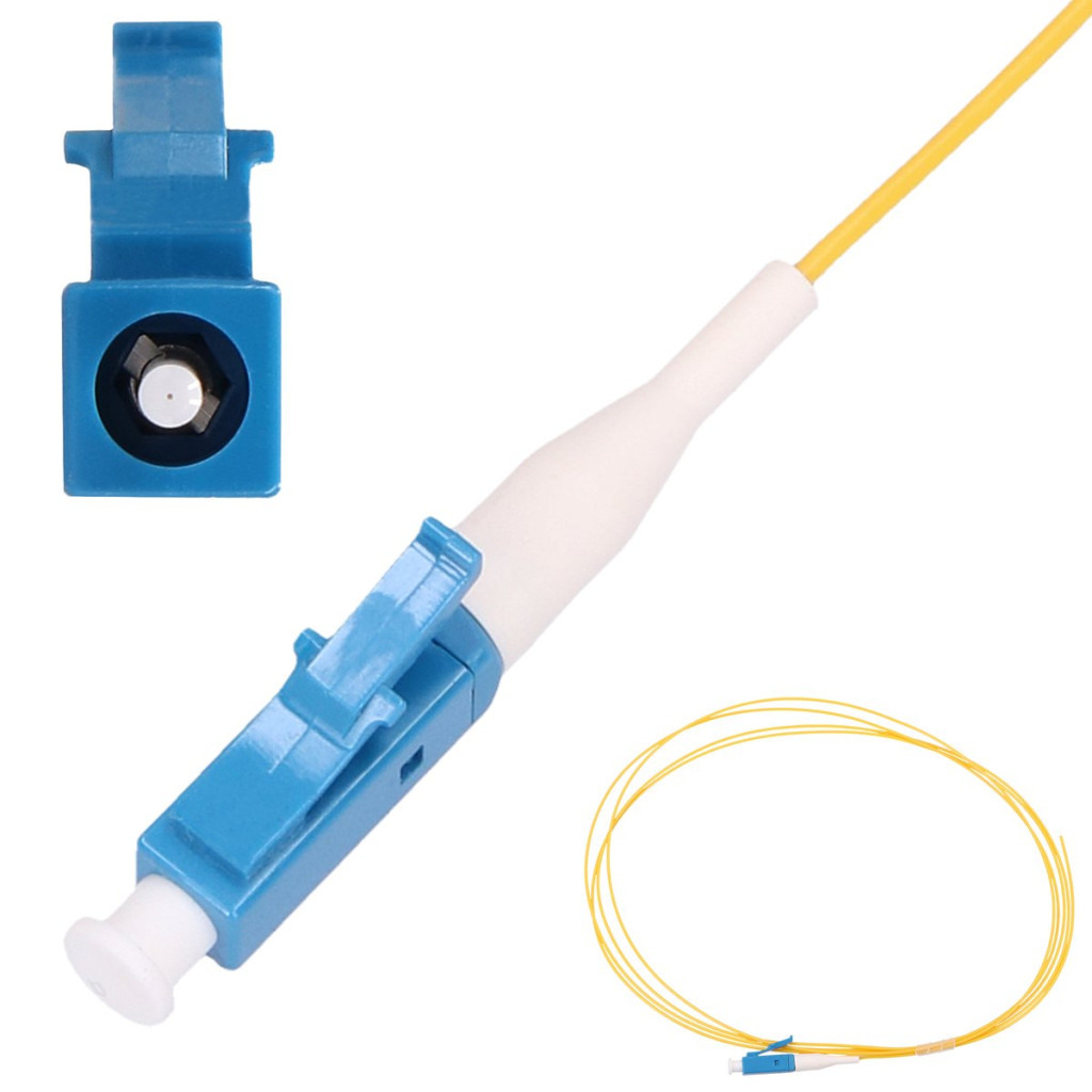 Extralink LC/UPC pigtail, PVC, egymódusú, 900um G.652D, 1 méter