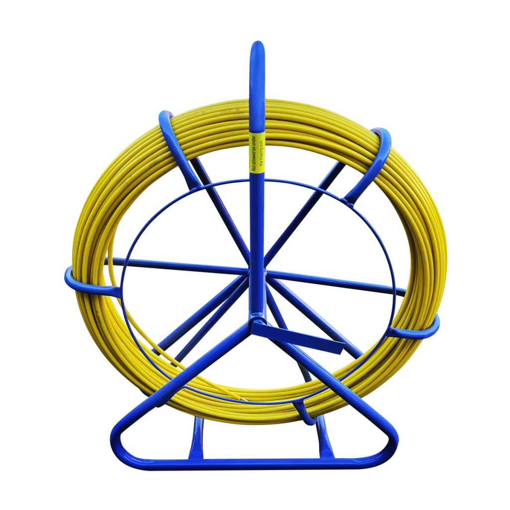 Extralink Pilot kábelbehúzó rúd (berudaló), üvegszálas FRP, átmérő: 8 mm, hosszúság: 100 m, sárga