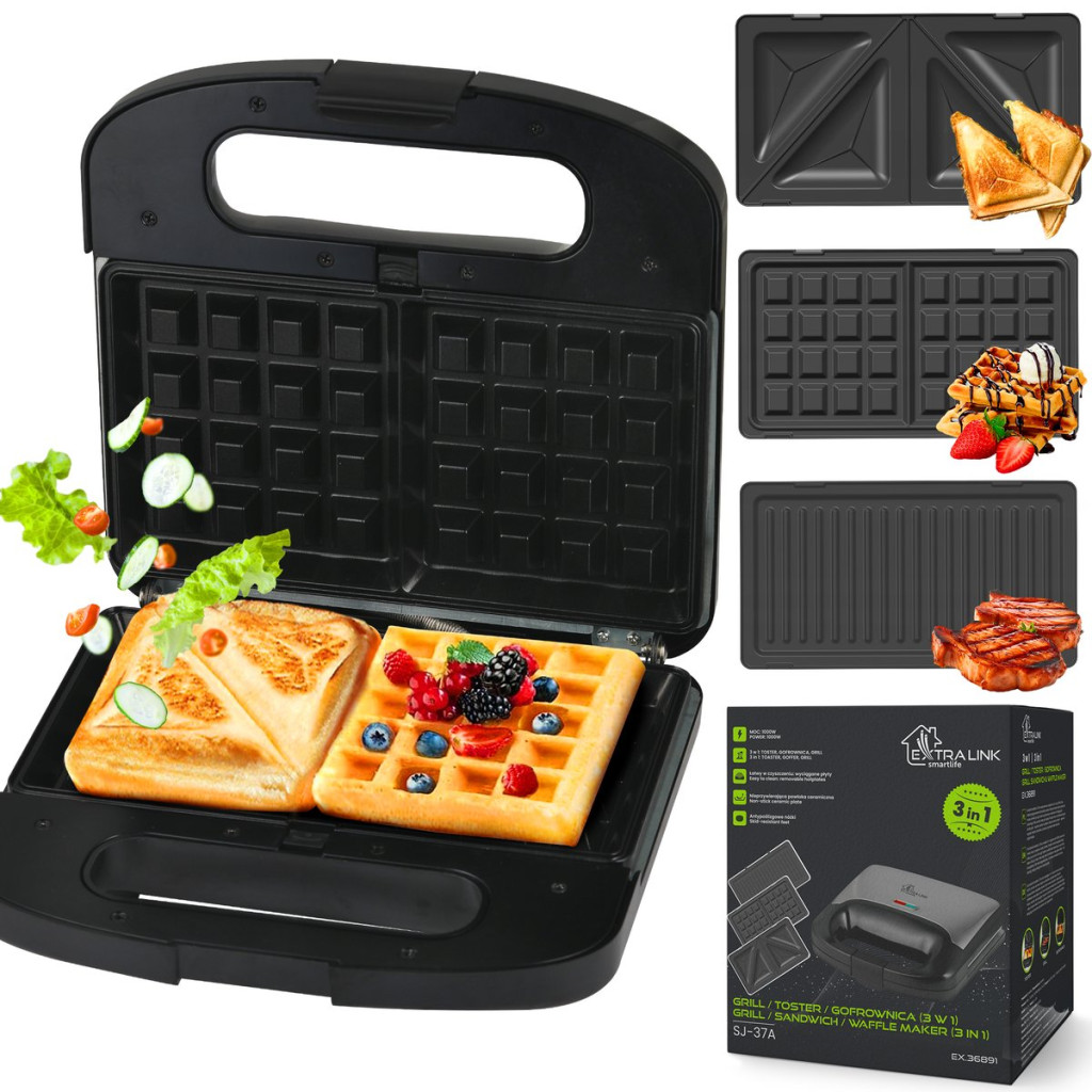 Extralink Smart Life grillszendvics- és gofri készítő SJ-37a