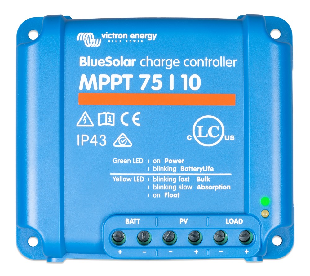 Victron Energy BlueSolar MPPT 75/10 12V / 24V 10A napelemes töltésvezérlő
