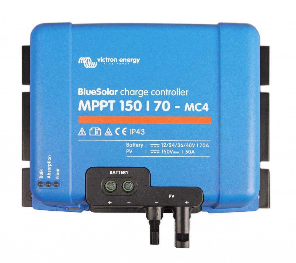 Victron Energy BlueSolar MPPT 150/70-MC4 12V / 24V / 36V / 48V 70A napelemes töltésvezérlő